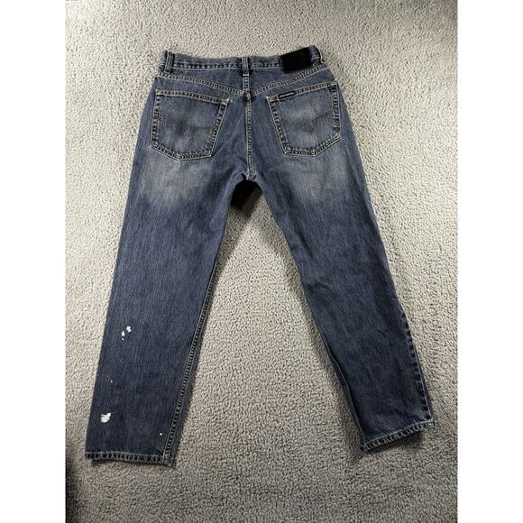 Harley Davidson Jeans Men 34 Straight Leg Grunge Western - Picture 2 of 9